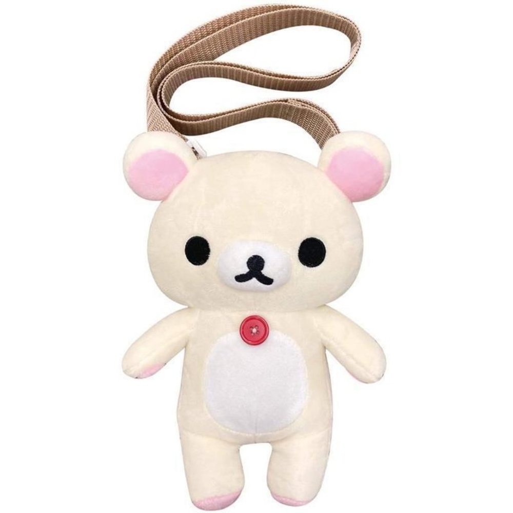 San-X Korilakkuma Soft Plush Pochette/Crossbody/Shoulder Pouch 9" Tall. limited